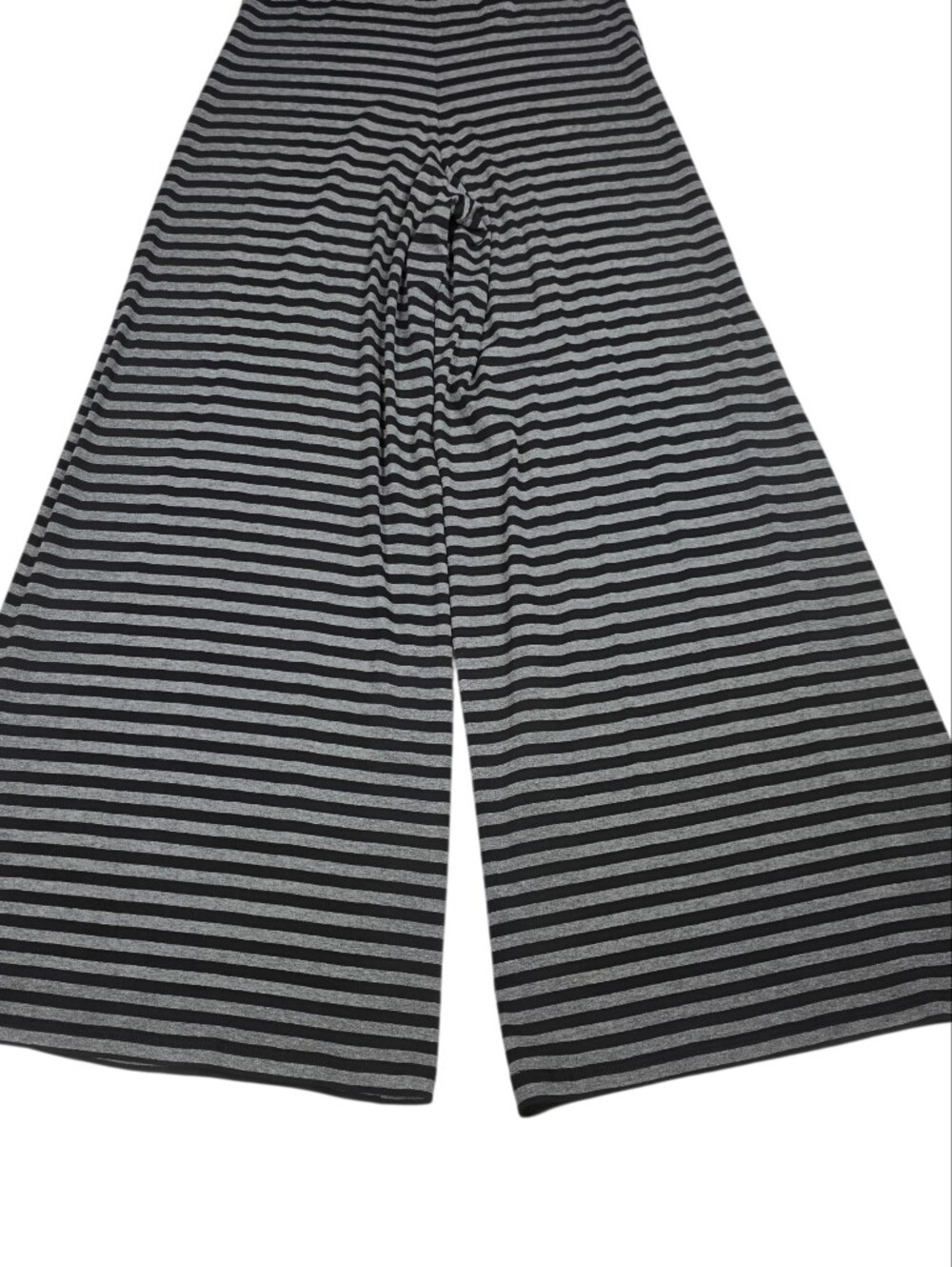 NORMA KAMALI Slip Striped Stretch-jersey Jumpsuit In Black/grey - Picture 11 of 15